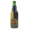 Cafe Terrace at Night (Van Gogh 1888) Zipper Bottle Cooler - BACK (bottle)