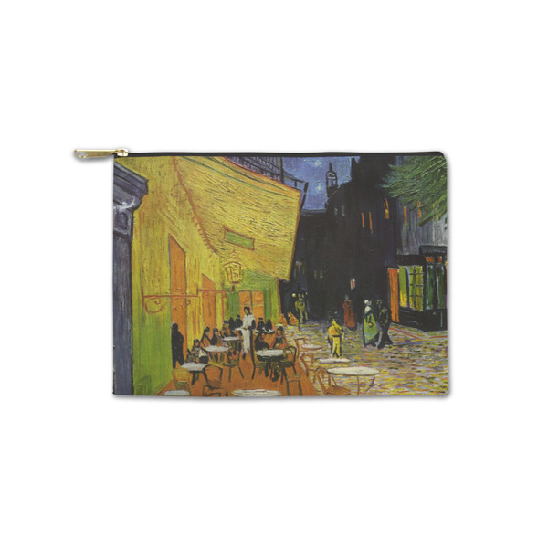 Custom Cafe Terrace at Night (Van Gogh 1888) Zipper Pouch - Small - 8.5"x6"