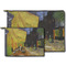 Cafe Terrace at Night (Van Gogh 1888) Zippered Pouches - Size Comparison