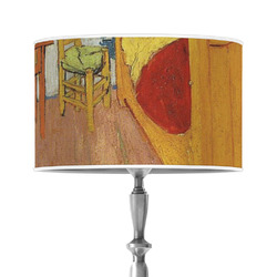 The Bedroom in Arles (Van Gogh 1888) 12" Drum Lamp Shade - Poly-film