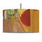 The Bedroom in Arles (Van Gogh 1888) 12" Drum Lampshade - PENDANT (Fabric)
