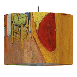 The Bedroom in Arles (Van Gogh 1888) 16" Drum Pendant Lamp - Fabric