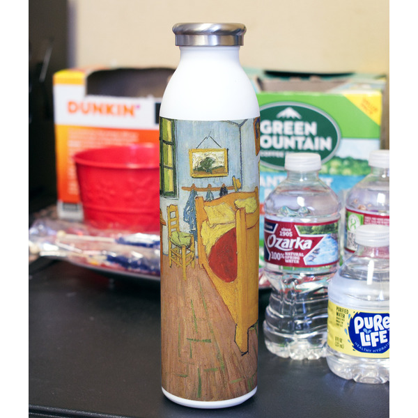The Bedroom in Arles (Van Gogh 1888) 20oz Water Bottles - Full Print - In Context