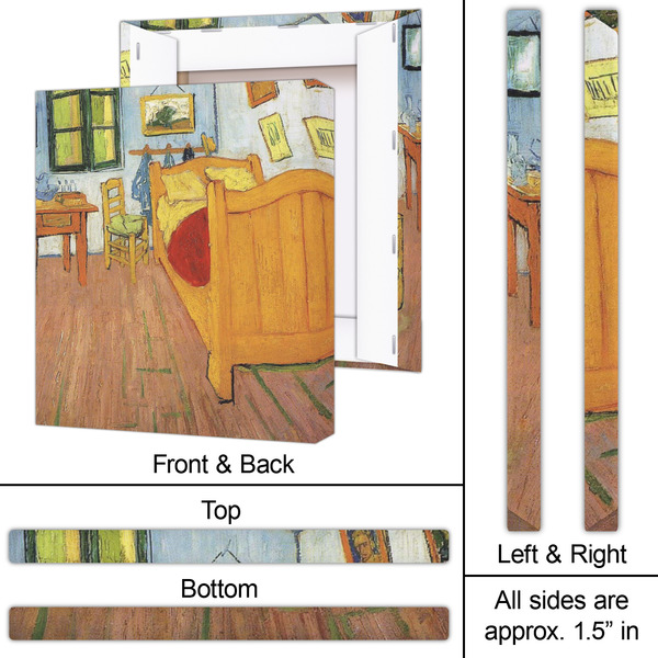 The Bedroom in Arles (Van Gogh 1888) 20x24 - Canvas Print - Approval