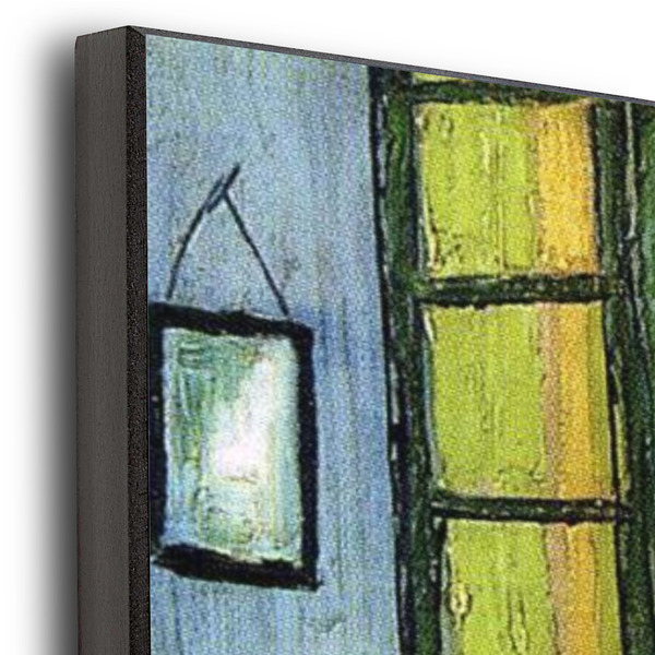 The Bedroom in Arles (Van Gogh 1888) 20x24 Wood Print - Closeup