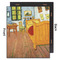 The Bedroom in Arles (Van Gogh 1888) 20x24 Wood Print - Front & Back View