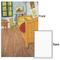 The Bedroom in Arles (Van Gogh 1888) 20x30 - Matte Poster - Front & Back