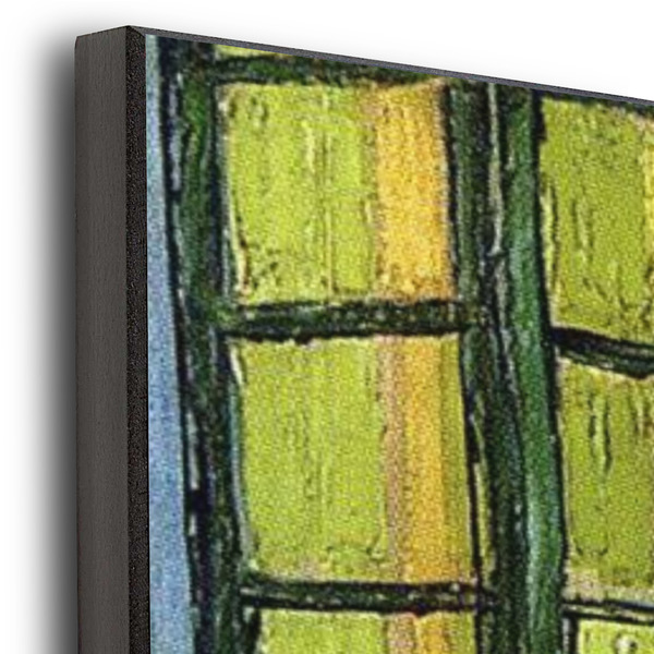 The Bedroom in Arles (Van Gogh 1888) 20x30 Wood Print - Closeup