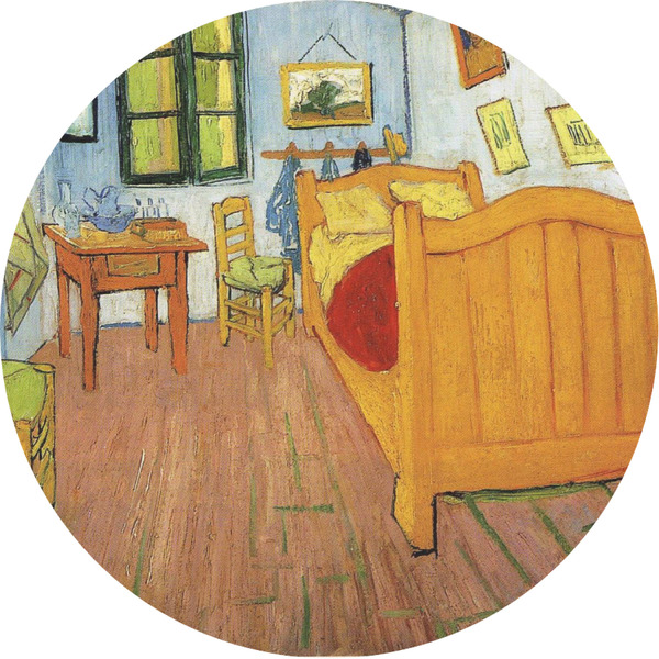 Custom The Bedroom in Arles (Van Gogh 1888) Multipurpose Round Labels - Custom Sized