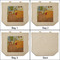The Bedroom in Arles (Van Gogh 1888) 3 Reusable Cotton Grocery Bags - Front & Back View