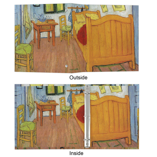 The Bedroom in Arles (Van Gogh 1888) 3 Ring Binders - Full Wrap - 1" - Approval