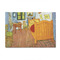 The Bedroom in Arles (Van Gogh 1888) 4'x6' Patio Rug - Front/Main
