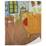 The Bedroom in Arles (Van Gogh 1888) Sherpa Throw Blanket