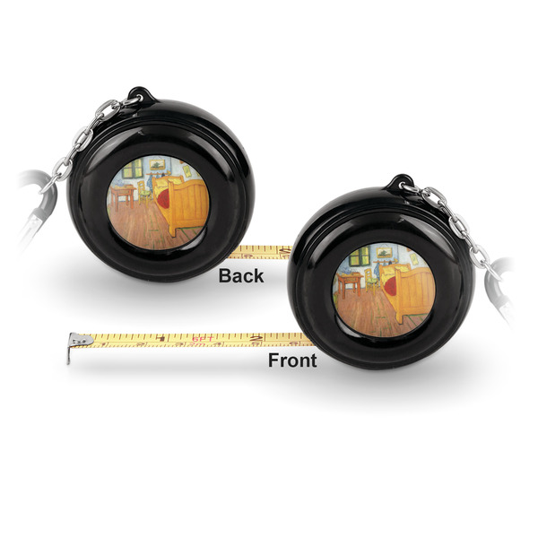 The Bedroom in Arles (Van Gogh 1888) 6ft Pocket Tape Measure w/ Carabiner Hook - Front and Back