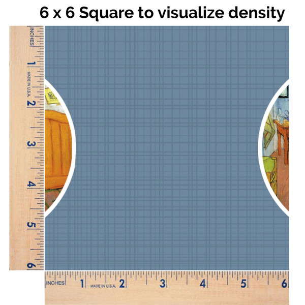 The Bedroom in Arles (Van Gogh 1888) 6x6 Swatch of Fabric