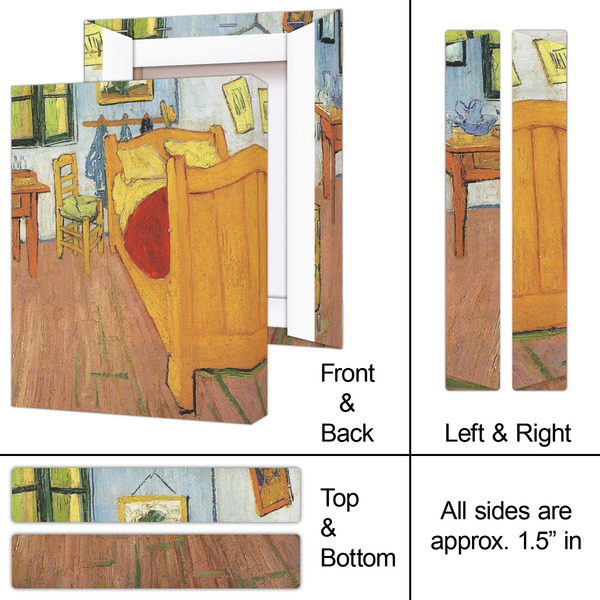 The Bedroom in Arles (Van Gogh 1888) 8x10 - Canvas Print - Approval