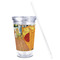 The Bedroom in Arles (Van Gogh 1888) Acrylic Tumbler - Full Print - Front straw out