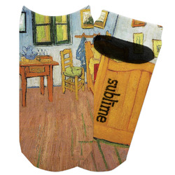 The Bedroom in Arles (Van Gogh 1888) Adult Ankle Socks