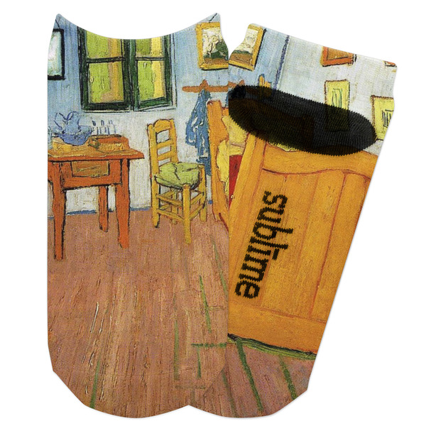 Custom The Bedroom in Arles (Van Gogh 1888) Adult Ankle Socks
