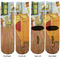 The Bedroom in Arles (Van Gogh 1888) Adult Crew Socks - Double Pair - Front and Back - Apvl