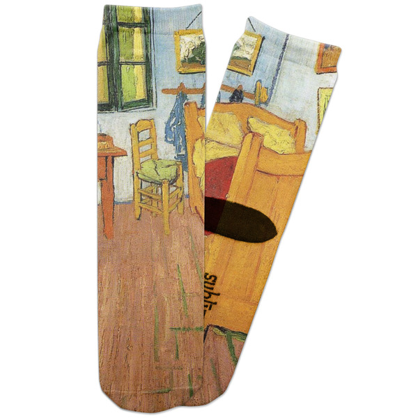 Custom The Bedroom in Arles (Van Gogh 1888) Adult Crew Socks