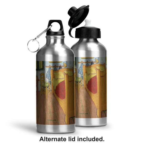 The Bedroom in Arles (Van Gogh 1888) Aluminum Water Bottle - Alternate lid options