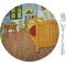 The Bedroom in Arles (Van Gogh 1888) Glass Appetizer / Dessert Plate 8"
