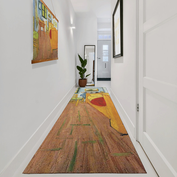 The Bedroom in Arles (Van Gogh 1888) Area Rug Sizes - In Context (vertical)