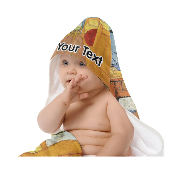 The Bedroom in Arles (Van Gogh 1888) Baby Hooded Towel on Child