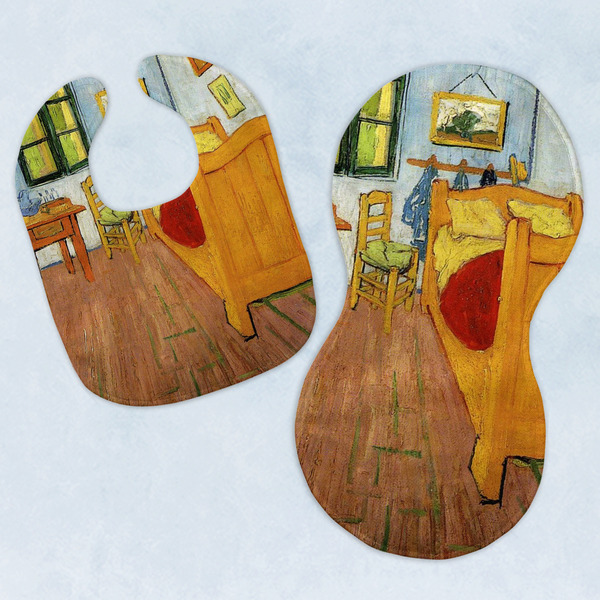 Custom The Bedroom in Arles (Van Gogh 1888) Baby Bib & Burp Set