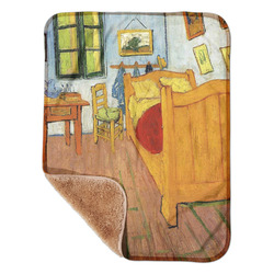 The Bedroom in Arles (Van Gogh 1888) Sherpa Baby Blanket - 30" x 40"