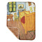 The Bedroom in Arles (Van Gogh 1888) Baby Sherpa Blanket - Corner Showing Soft