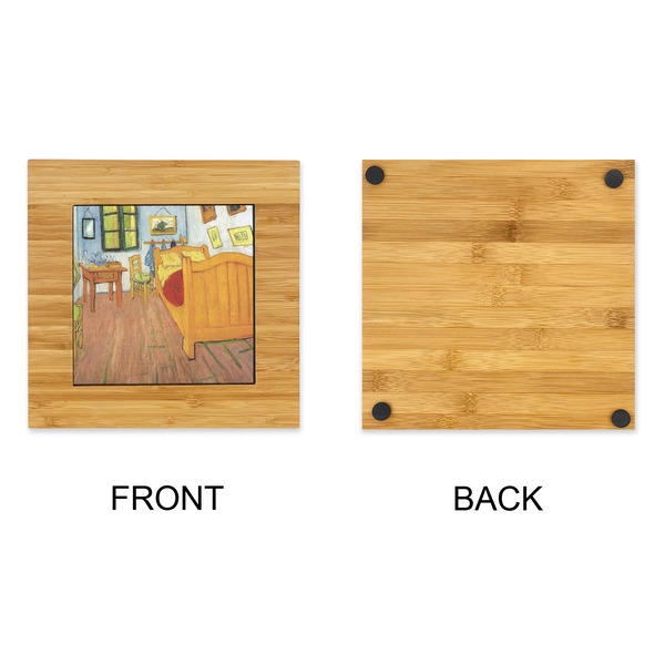 The Bedroom in Arles (Van Gogh 1888) Bamboo Trivet with 6" Tile - APPROVAL