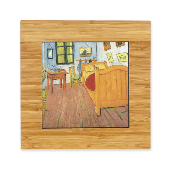 Custom The Bedroom in Arles (Van Gogh 1888) Bamboo Trivet with Ceramic Tile Insert