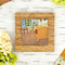 The Bedroom in Arles (Van Gogh 1888) Bamboo Trivet with 6" Tile - LIFESTYLE