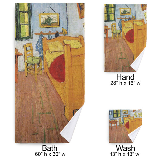 The Bedroom in Arles (Van Gogh 1888) Bath Towel Sets - 3-piece - Approval