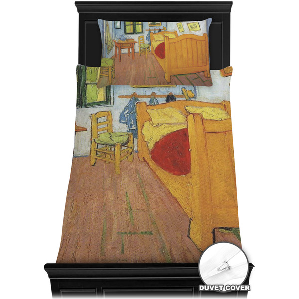 The Bedroom in Arles (Van Gogh 1888) Bedding Set - Twin - Duvet - On Bed