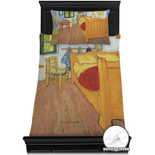 The Bedroom in Arles (Van Gogh 1888) Bedding Set - Twin XL - Duvet - On Bed