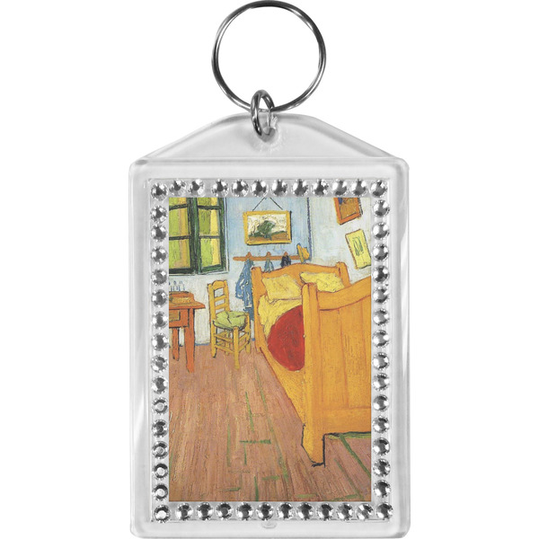 Custom The Bedroom in Arles (Van Gogh 1888) Bling Keychain