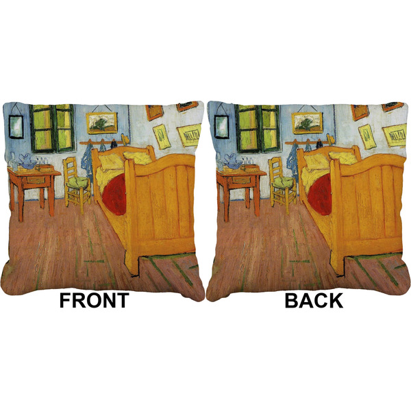 The Bedroom in Arles (Van Gogh 1888) Burlap Pillow Approval