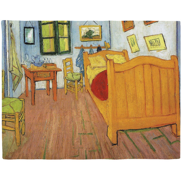 Custom The Bedroom in Arles (Van Gogh 1888) Woven Fabric Placemat - Twill