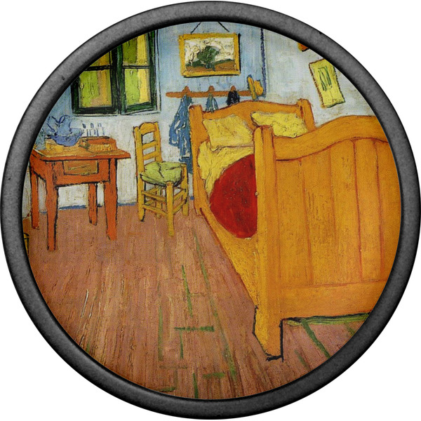 The Bedroom in Arles (Van Gogh 1888) Cabinet Knob - Black - Front