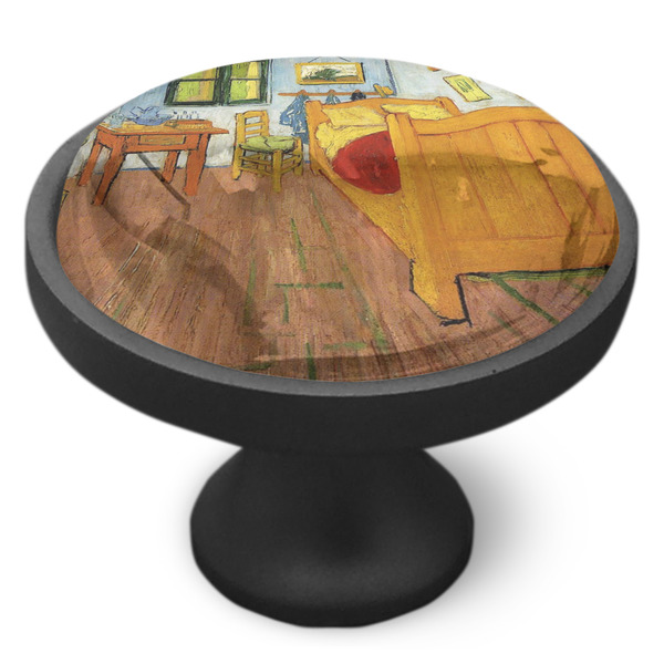 The Bedroom in Arles (Van Gogh 1888) Cabinet Knob - Black - Side