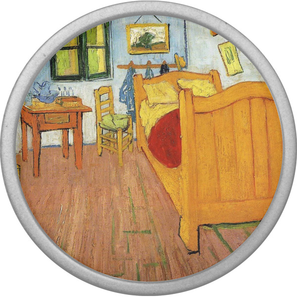 The Bedroom in Arles (Van Gogh 1888) Cabinet Knob - Nickel - Front