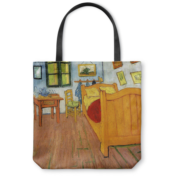 Custom The Bedroom in Arles (Van Gogh 1888) Canvas Tote Bag - Small - 13"x13"
