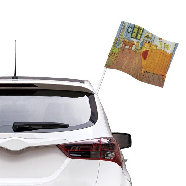 The Bedroom in Arles (Van Gogh 1888) Car Flag - Large - LIFESTYLE