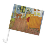The Bedroom in Arles (Van Gogh 1888) Car Flag - Large