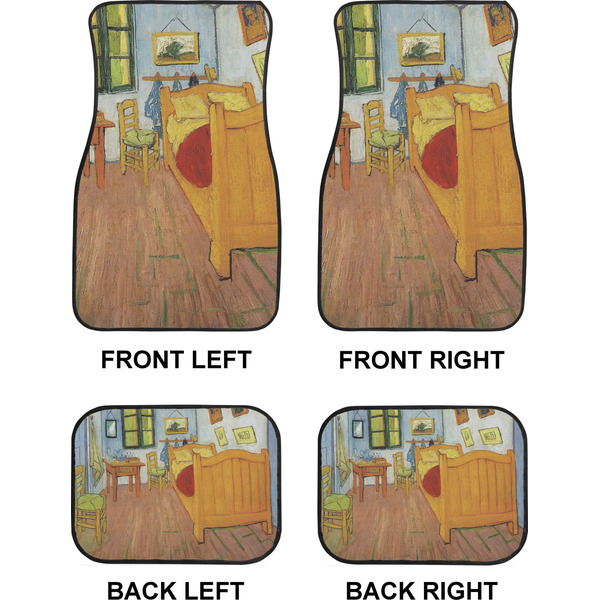 The Bedroom in Arles (Van Gogh 1888) Car Floor Mats Set (2F + 2B)
