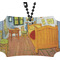The Bedroom in Arles (Van Gogh 1888) Rear View Mirror Ornament