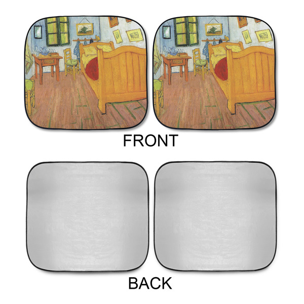 The Bedroom in Arles (Van Gogh 1888) Car Sun Shades - APPROVAL